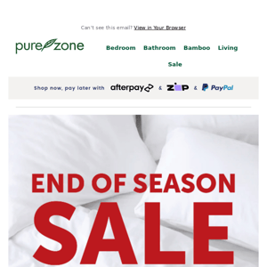 End of Season Sale // Now On