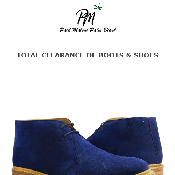 Total Clearance of Men's Shoes and Boots