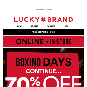 LUCKY YOU! 🥊BOXING DAY CONTINUES WITH THE LOWEST PRICES OF THE YEAR!