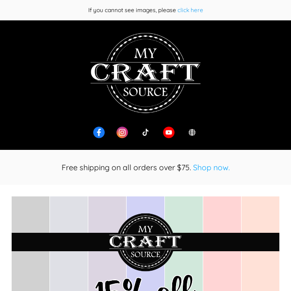 My Craft Source Coupon inside for you!