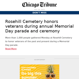 Rosehill Cemetery honors veterans