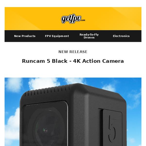 🚀  Back in Stock: Fat Shark Goggles, DJI AVATA |  New Products: Runcam 5 Black Action Camera 🚀
