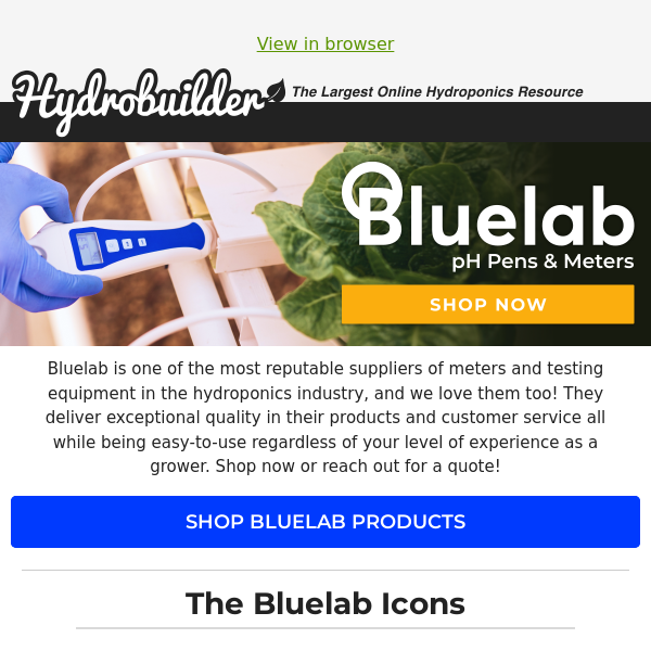 Elevate your Hydroponics with Bluelab! 💧