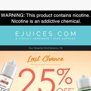 💥 Last Chance! 25% Off Select Juices