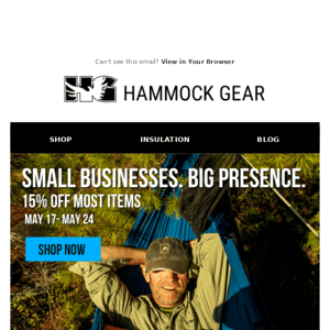 Small Business Savings: 15% Off