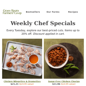 Weekly Chef Specials