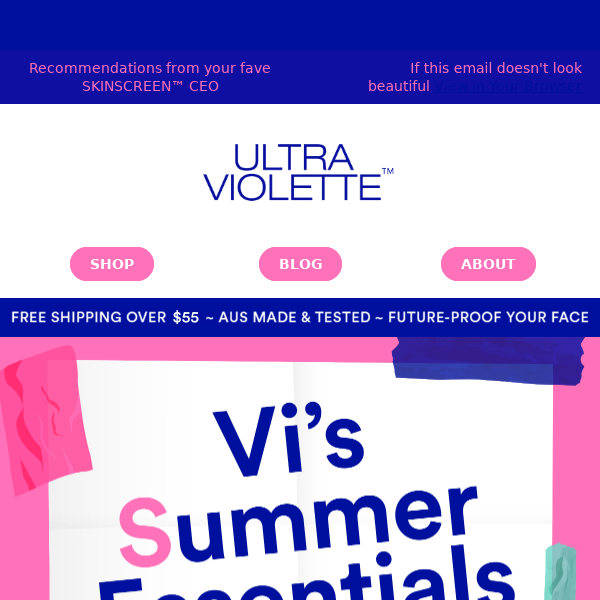 Vi's Summer Essentials 💙