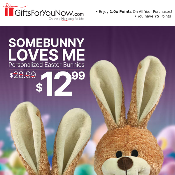 🐇$12.99 Personalized Easter Bunny!