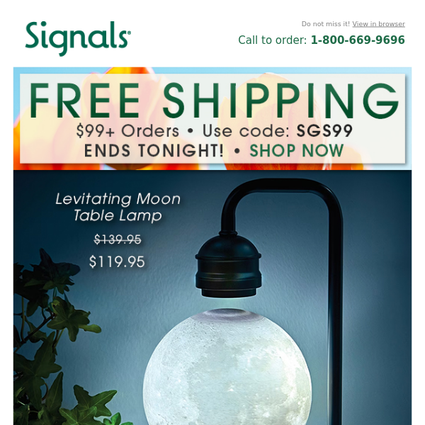 Free Shipping Ends TONIGHT