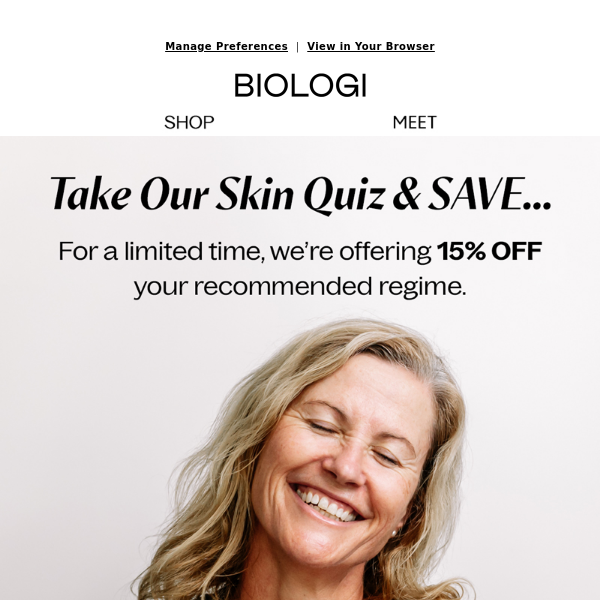 Take Our Skin Quiz & SAVE
