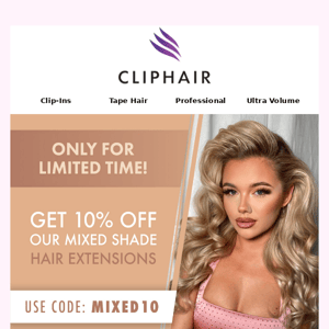 ⚡Flash Sale - Get 10% off our Highlighted Hair Extensions