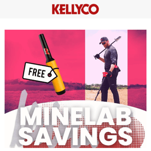 $79 Savings 📣 MINELAB - FREE PINPOINTER Inside!