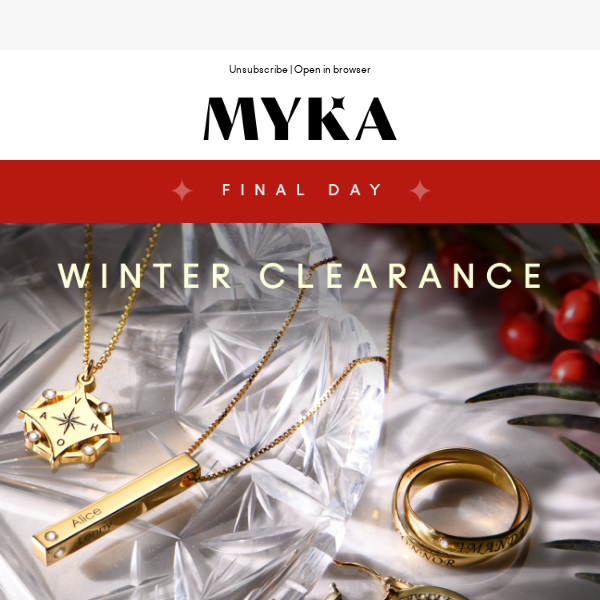 FINAL CLEARANCE: Up to 50% off