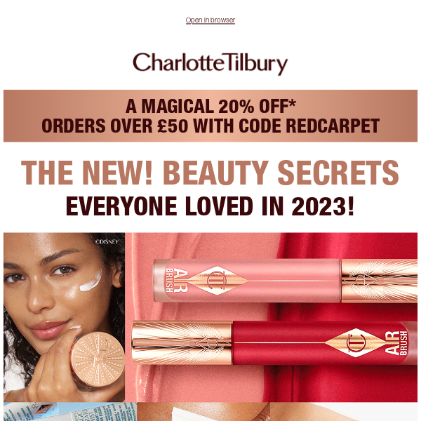 A Magical 20% Off Charlotte's 2023 Beauty Innovations! 💕