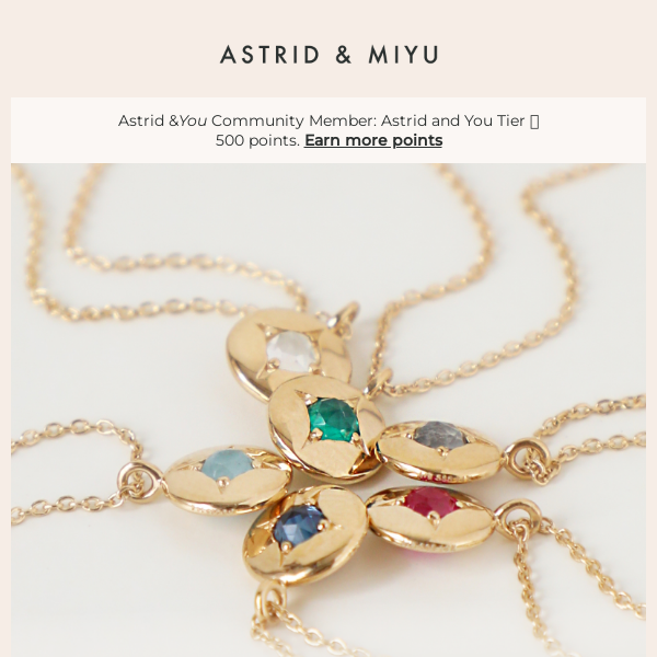 Our 14k Gold Birthstone Necklace