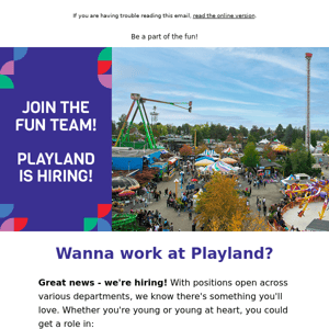 What's going on at Playland?