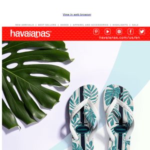 Ends today: Free shipping on everything Havaianas!