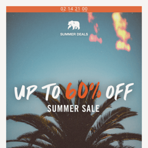 The Summer Sale is on! ☀️ Up to 60% off
