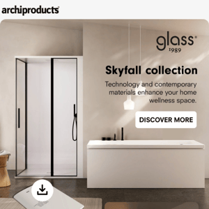 Skyfall multifunctional showers and bathtubs by Glass 1989