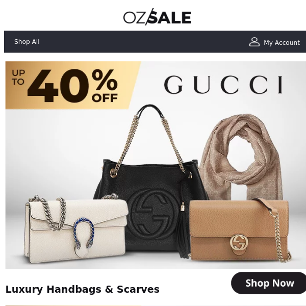 NEW Gucci Handbags Up To 40% Off