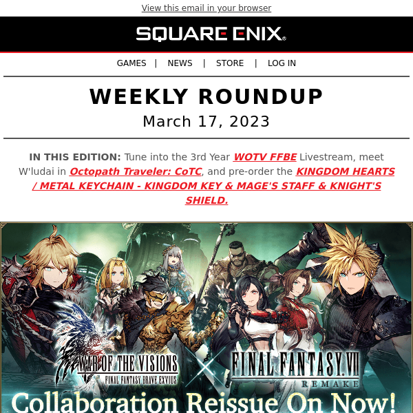 FINAL FANTASY VII REMAKE collab returns in WOTV FFBE!