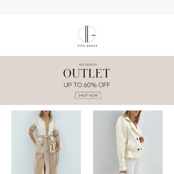 OUTLET - Up to 60% off