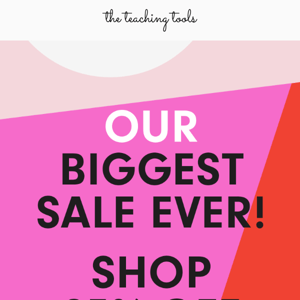 OUR BIGGEST SALE STARTS NOW! 🚨 Shop 25% Off 🚨