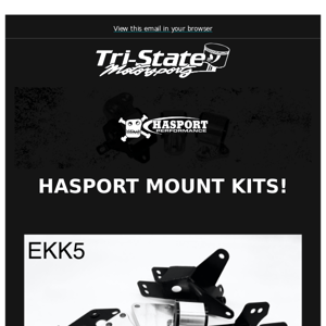 Hasport Mount Kits - Limited Quantity Available!