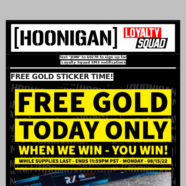 FREE GOLD STICKER TIME