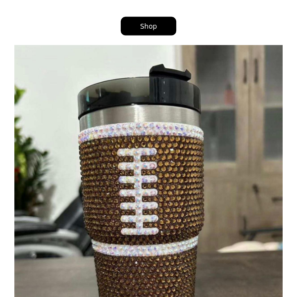 Our 20 Oz. Crystal Football Tumbler Is Here 🏈