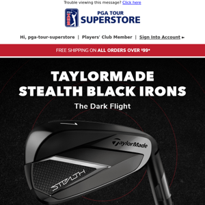 Now Available Stealth Black Irons!