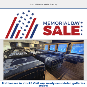 Memorial Day Mattress Sale Happening Now!