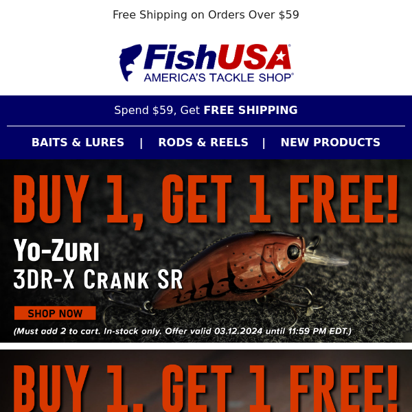 Don't Miss Today's Crankbait Super Sale!