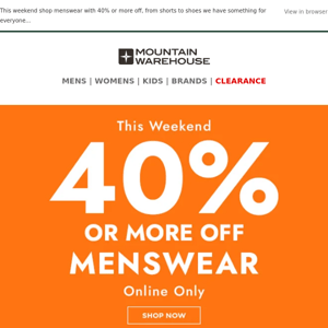 40% Or More Off Menswear! Shop Top Picks