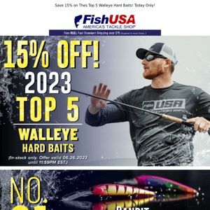 FishUSA's Top 5 Walleye Hard Baits for 2023!