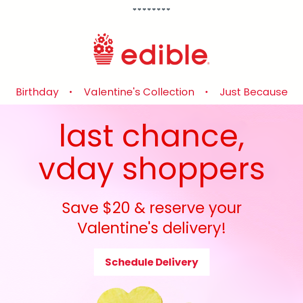 Valentines delivered TOMORROW!