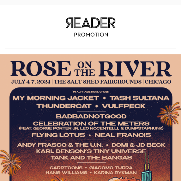 My Morning Jacket, Tash Sultana, Vulfpeck, Thundercat & more July 4th Weekend!