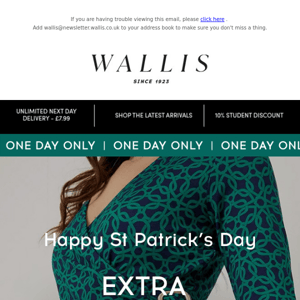 St. Patrick’s Day: extra 17% off everything