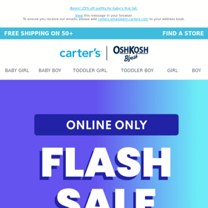 🚨 Flash sale alert: ends TOMORROW!