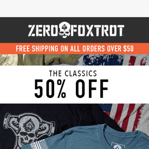 50% OFF ZF CLASSIC TEES