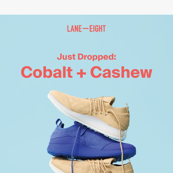 New Colors Alert: Cobalt + Cashew