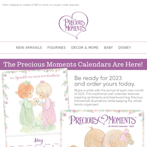 Order Your Precious Moments 2023 Calendar Today!