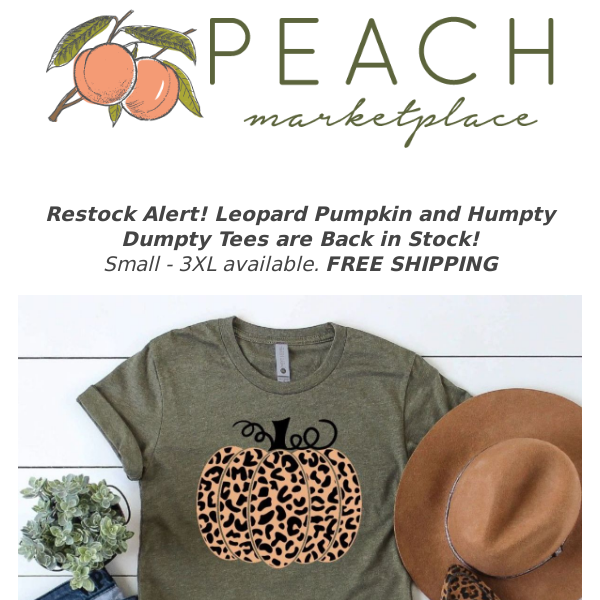 Restock Alert! Leopard Pumpkin and Humpty Dumpty! 🍂