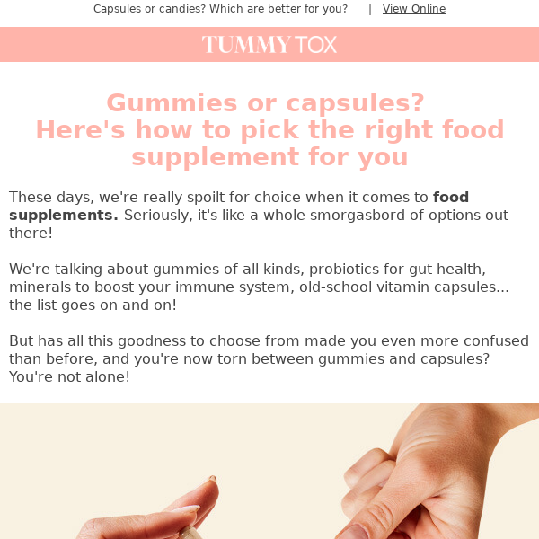 Which will you pick, TummyTox?
