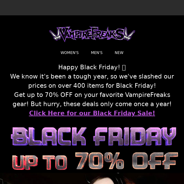 Black Friday is Here! Up to 70% OFF!