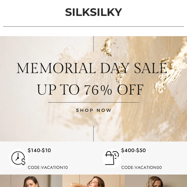 MEMORIAL DAY SALE starts now