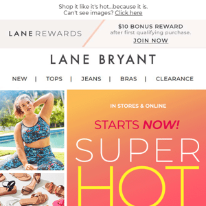 Clearance: $5.99+. Bras: $25 or less. You: happy! - Lane Bryant