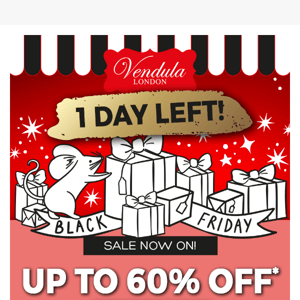 The Vendula Black Friday Sale ends tomorrow!