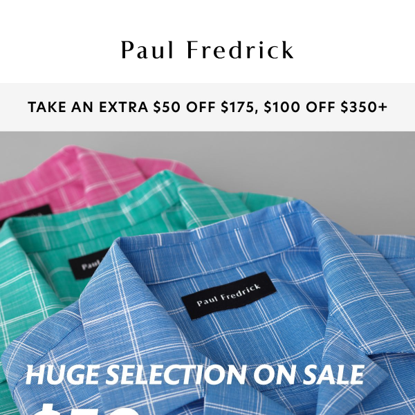 Easy choices—$59 shirts are always a good look