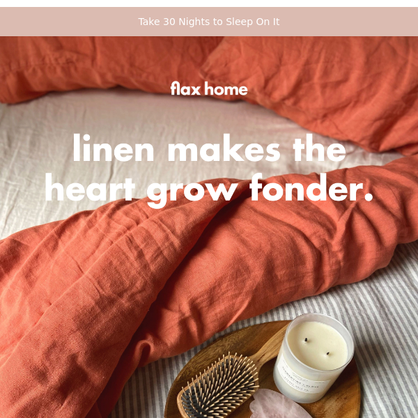 ON SALE | 20% off Terracotta Linen Bedding